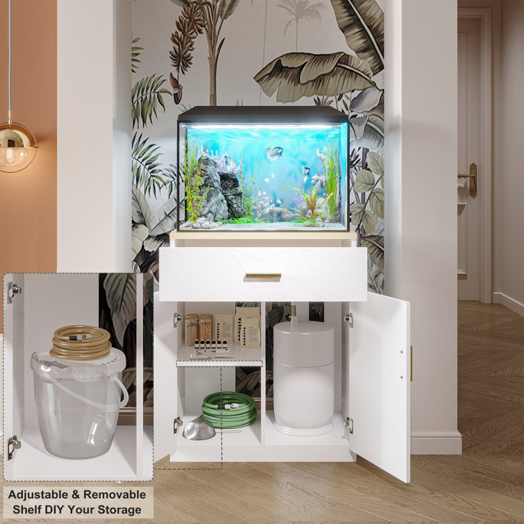 Square fish tank store stand